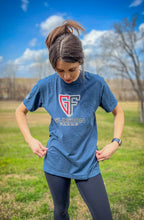 Load image into Gallery viewer, Guedon Farms Logo Tee in Indigo Blue
